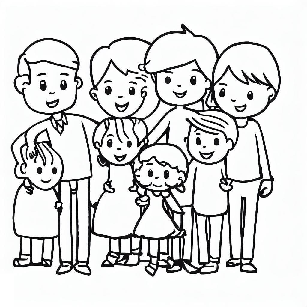 Family Coloring Pages ColoringLib