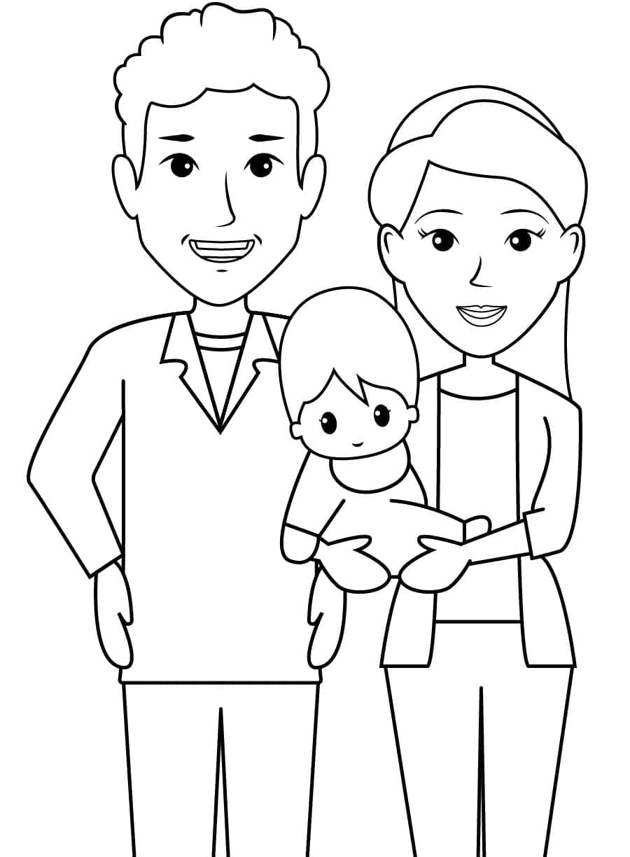 Family Coloring Pages ColoringLib