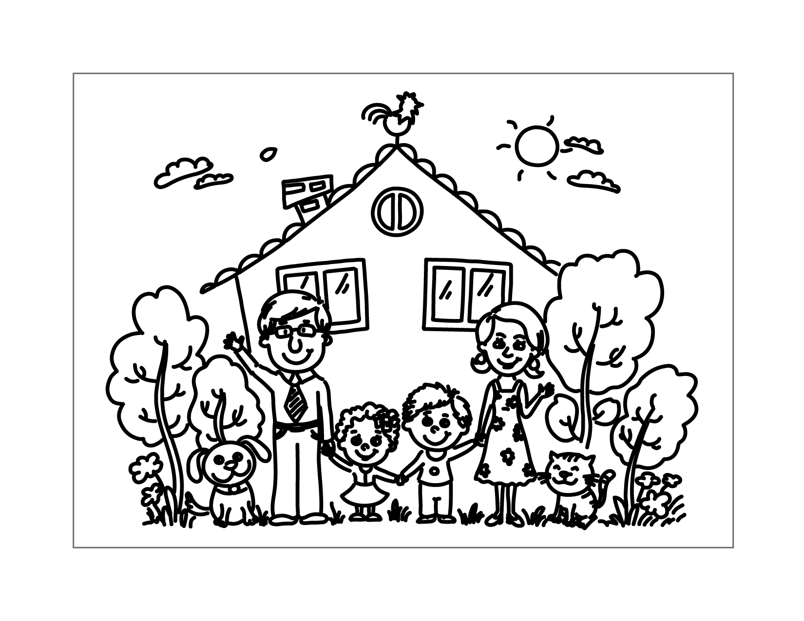 Family Coloring Pages Printable Coloring Pages FREE