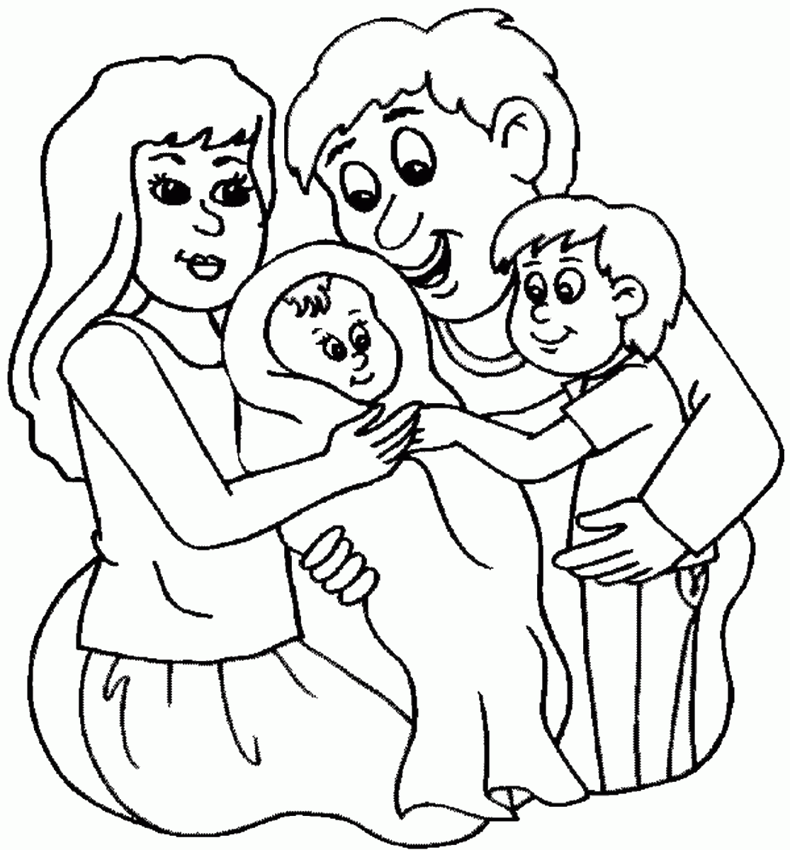 Family Coloring Pages