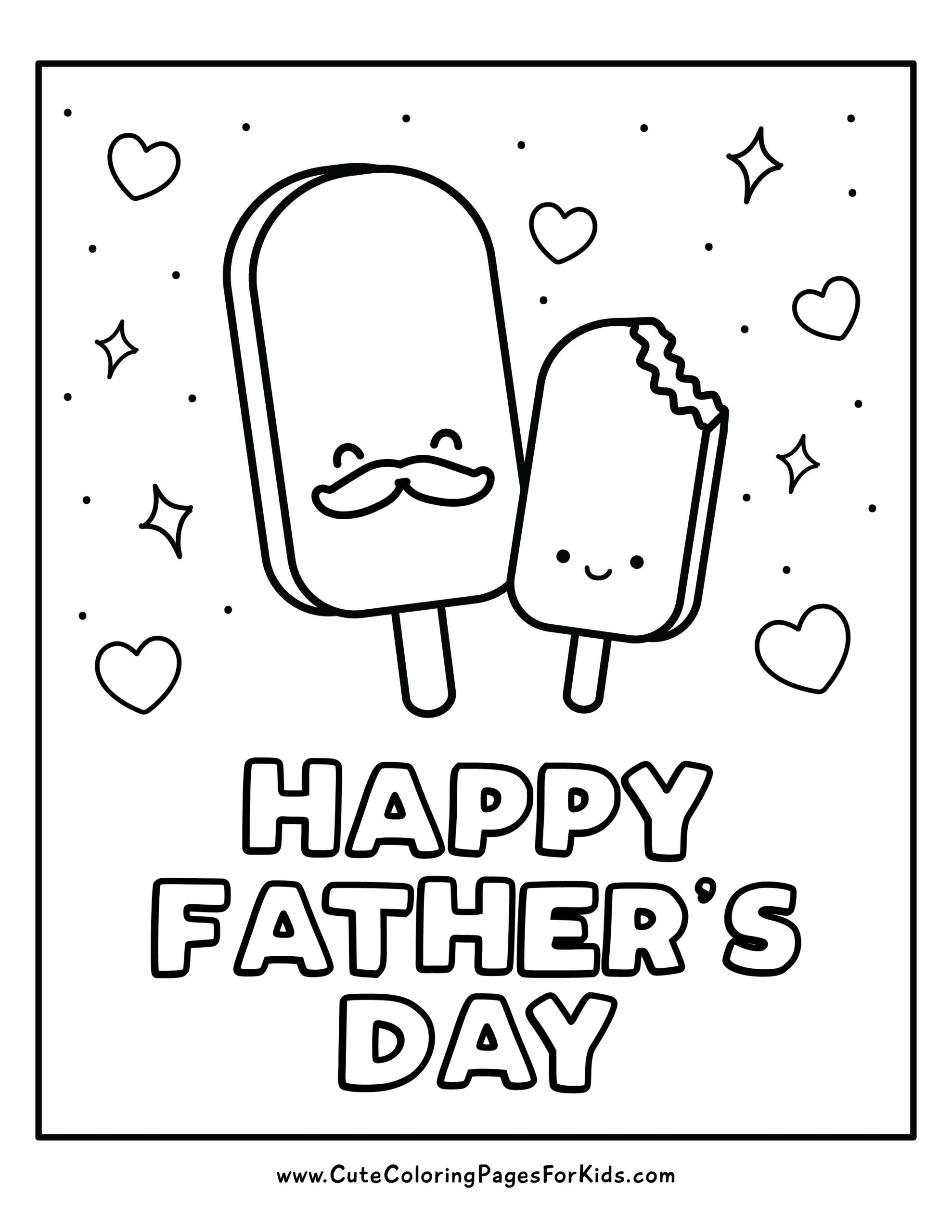 fathers day coloring page