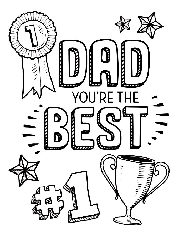 Father s Day Coloring Pages Free Printable PDF 