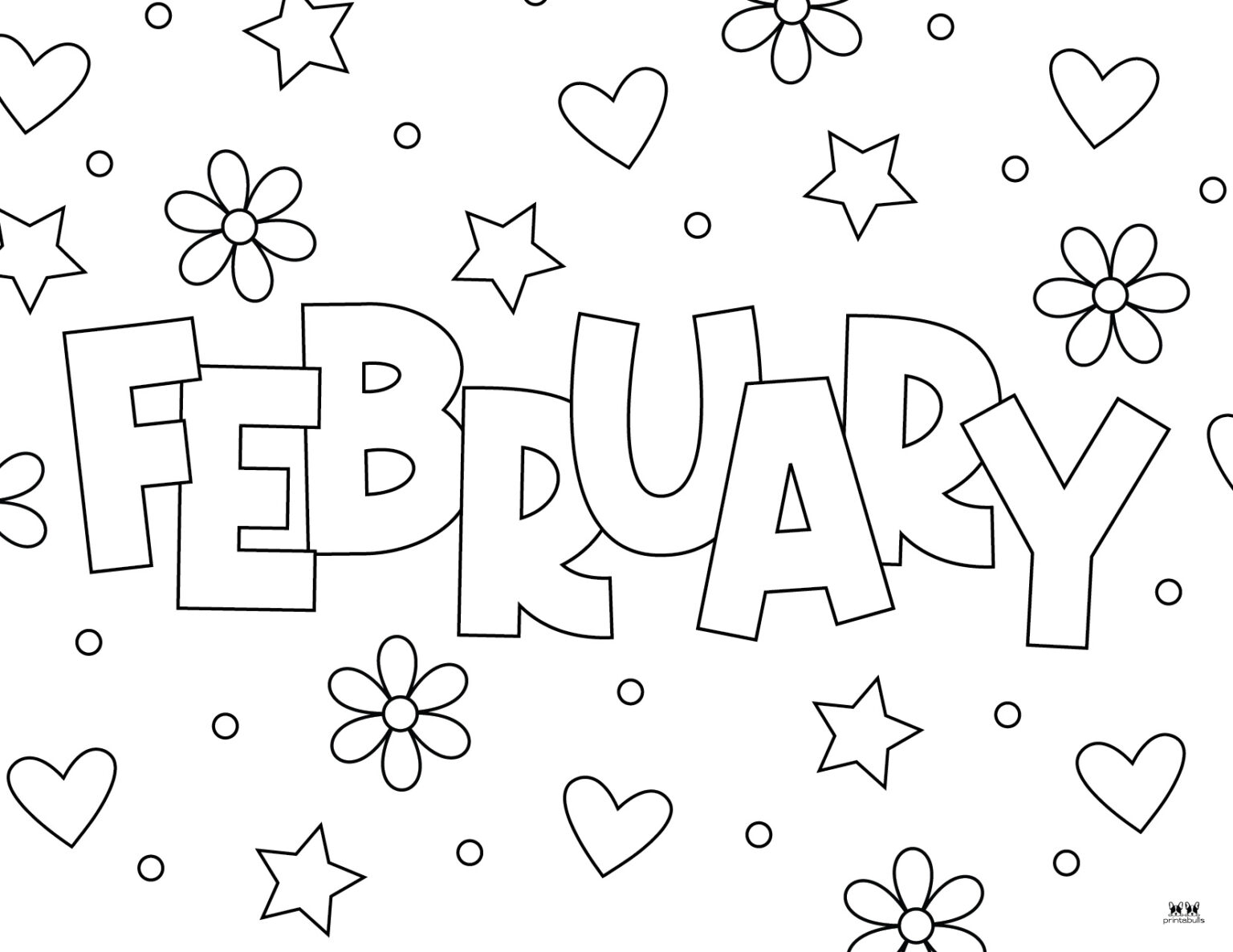 February Coloring Pages 25 FREE Pages Printabulls February Coloring Pages 25 FREE Pages Printabulls