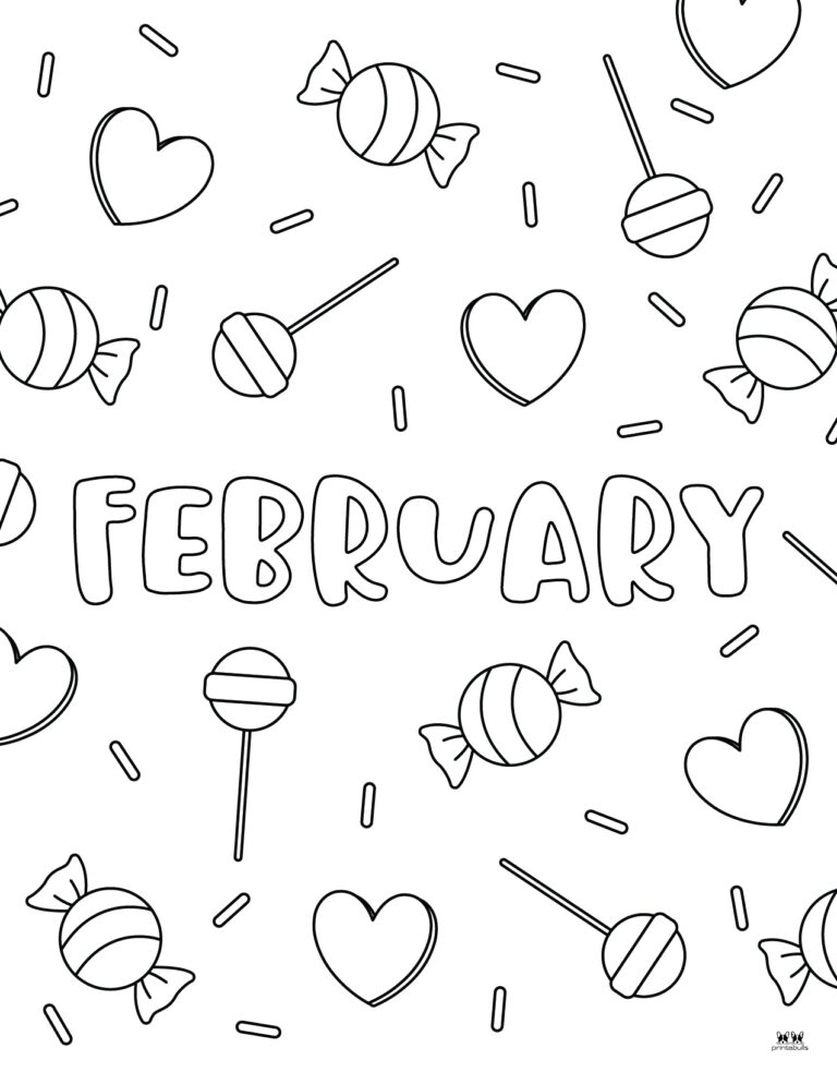 February Coloring Pages 25 FREE Pages Printabulls