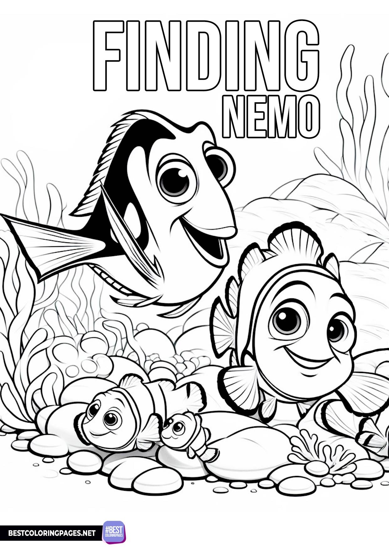 Finding Nemo Coloring Pages