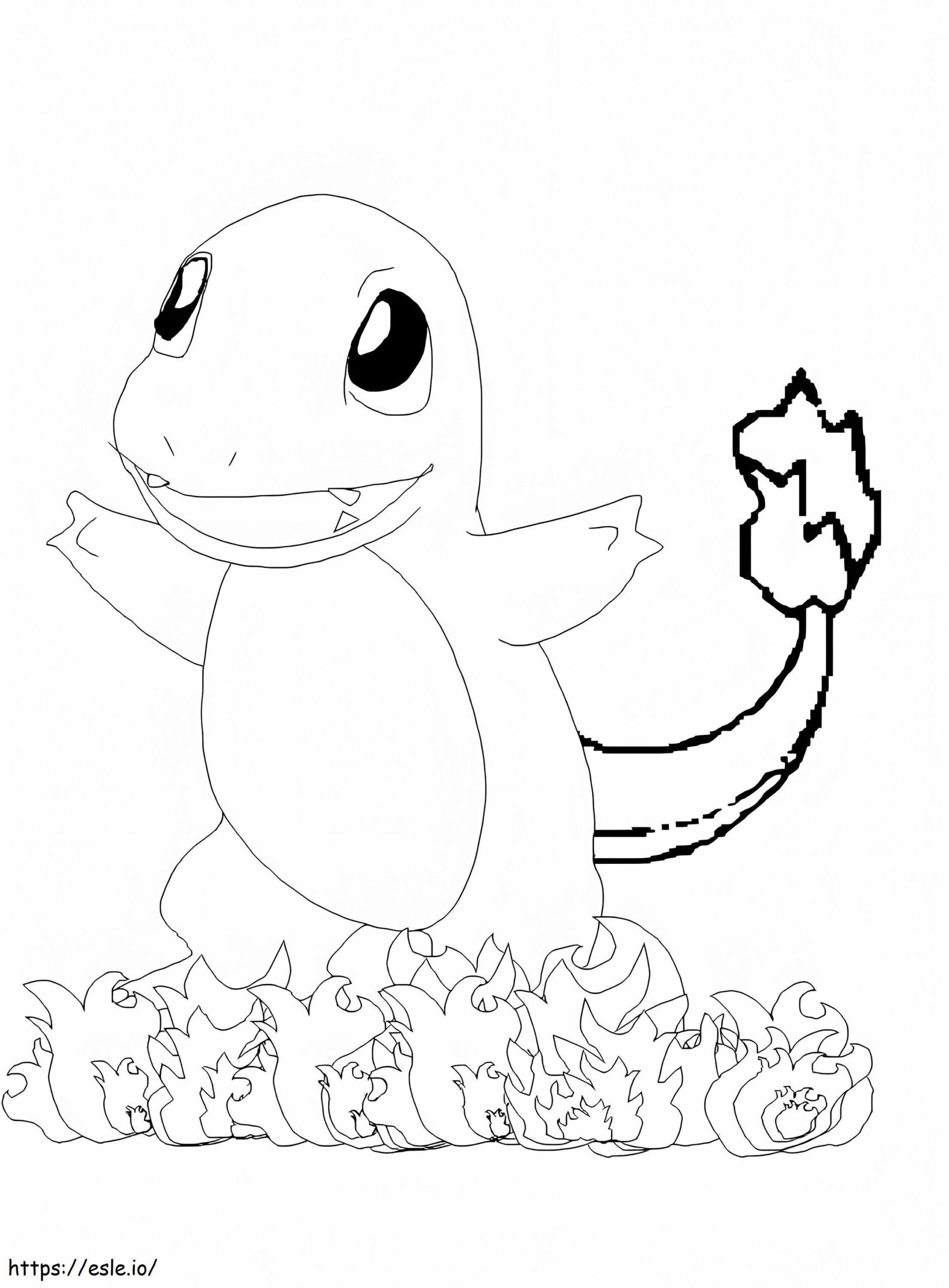 charmander coloring page charmander coloring page
