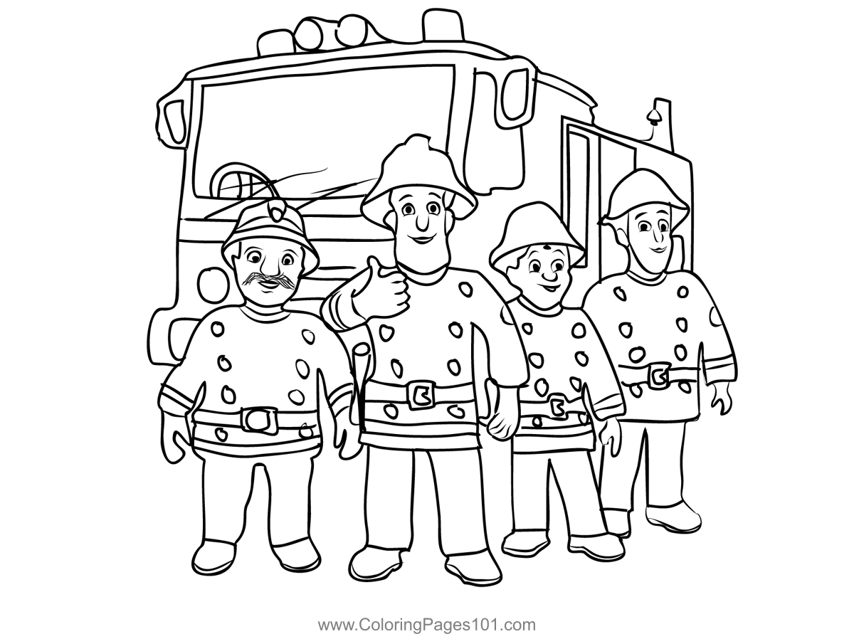 Fireman Sam 2 Coloring Page For Kids Free Fireman Sam Printable Fireman Sam 2 Coloring Page For Kids Free Fireman Sam Printable