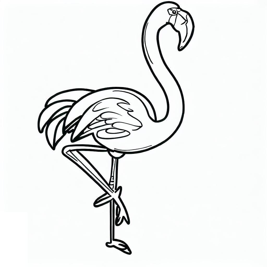 Flamingo Coloring Pages ColoringLib