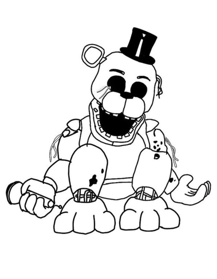 FNAF Coloring Pages Free Printable PDF FNAF Coloring Pages Free Printable PDF