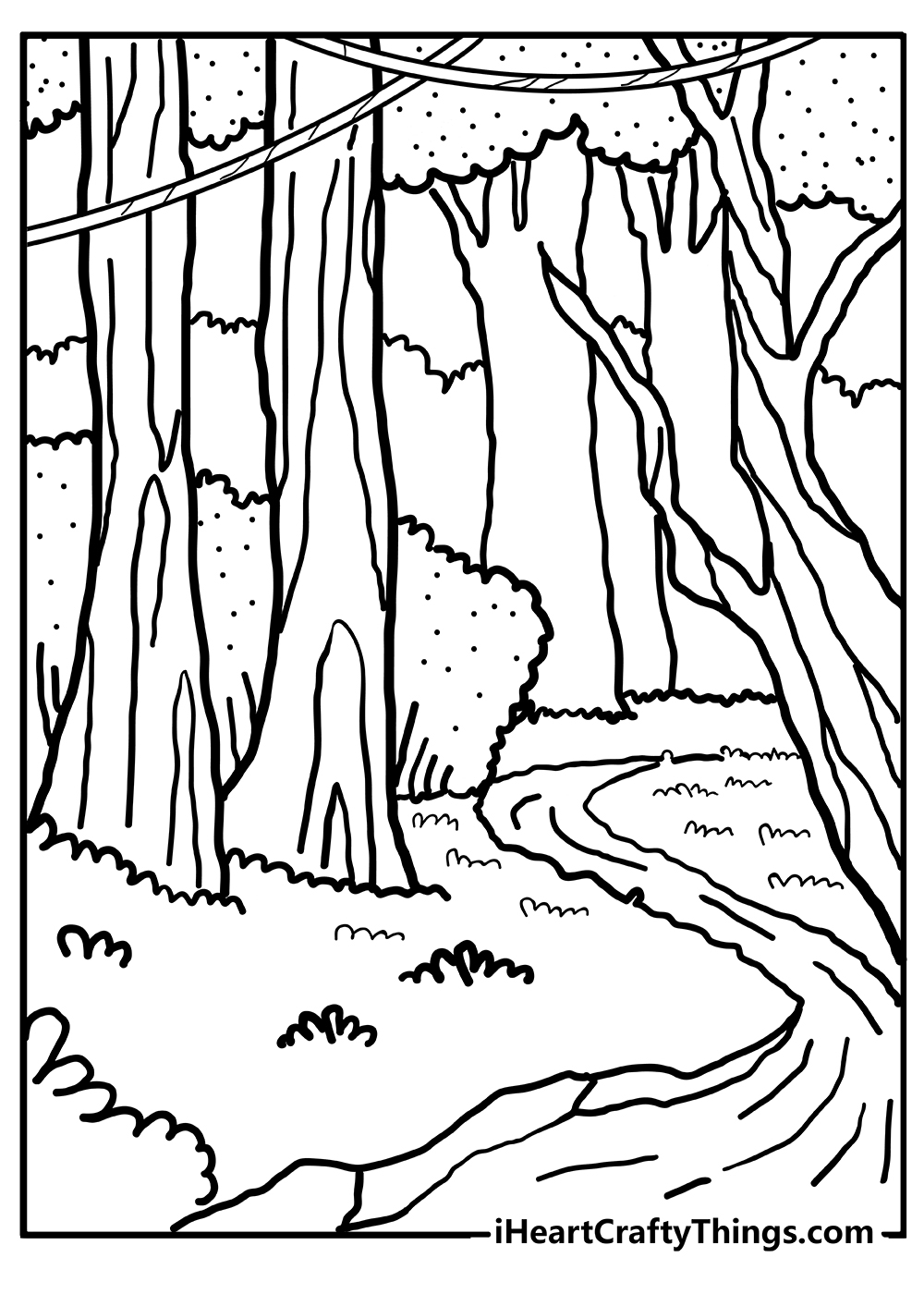 forest coloring pages