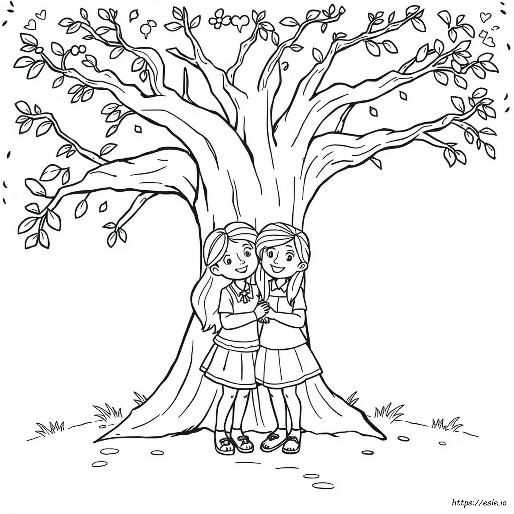 friends coloring pages