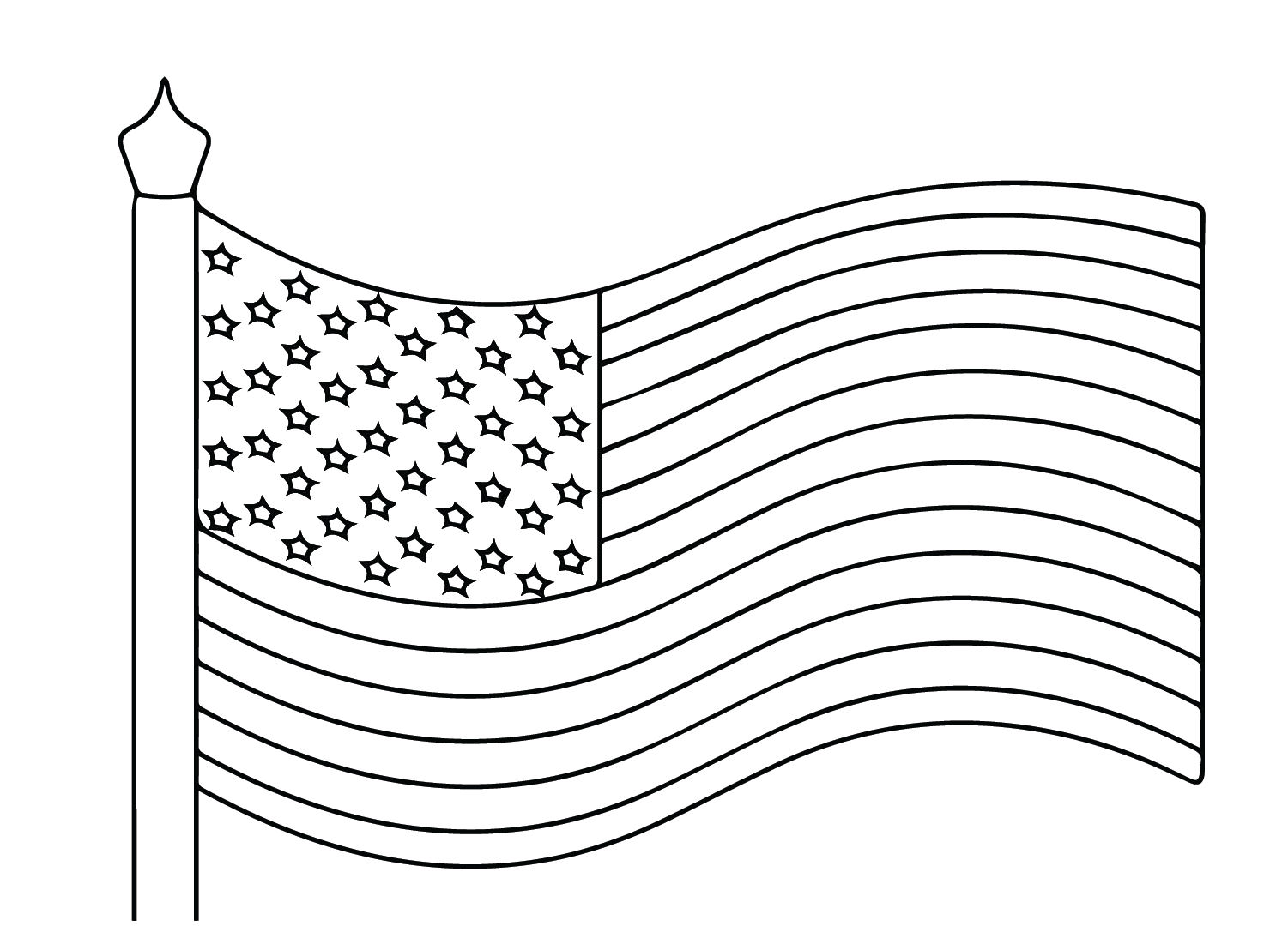 Free American Flag Coloring Page Fun Printable Printables For Everyone