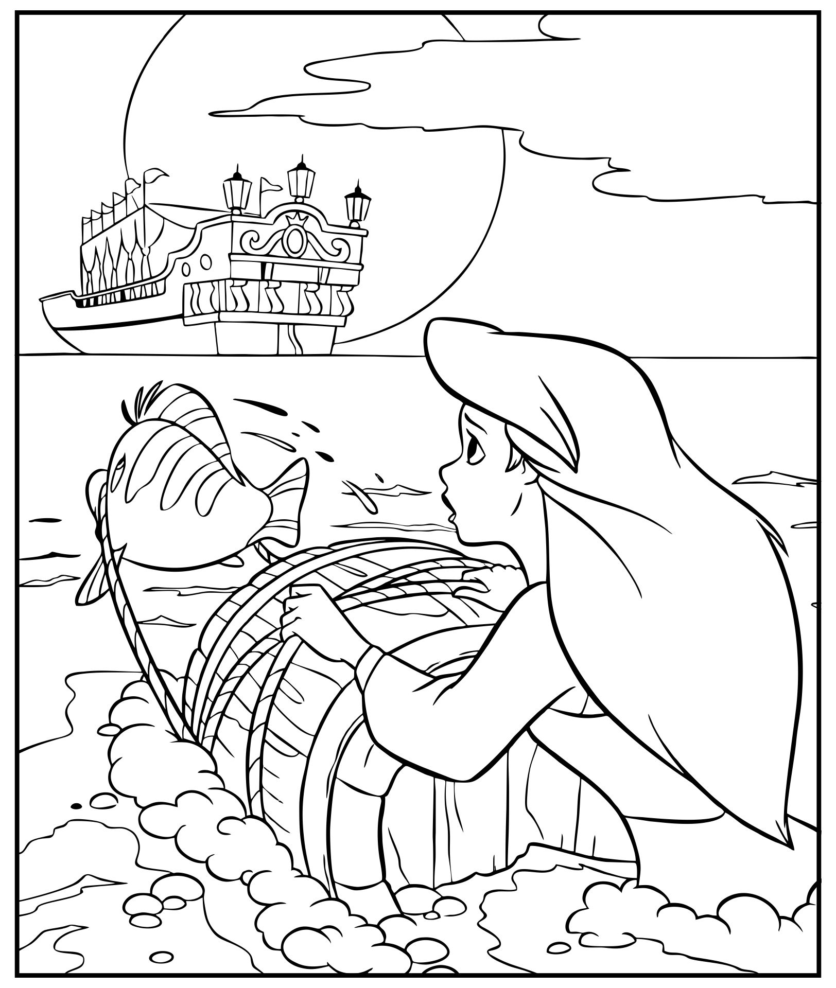Free Ariel Coloring Page Printable Fun Printables For Everyone