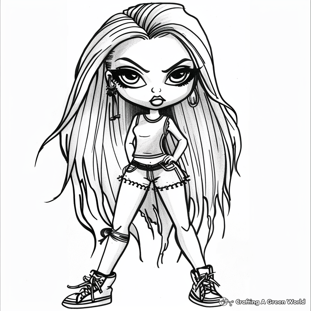 bratz doll coloring pages bratz doll coloring pages