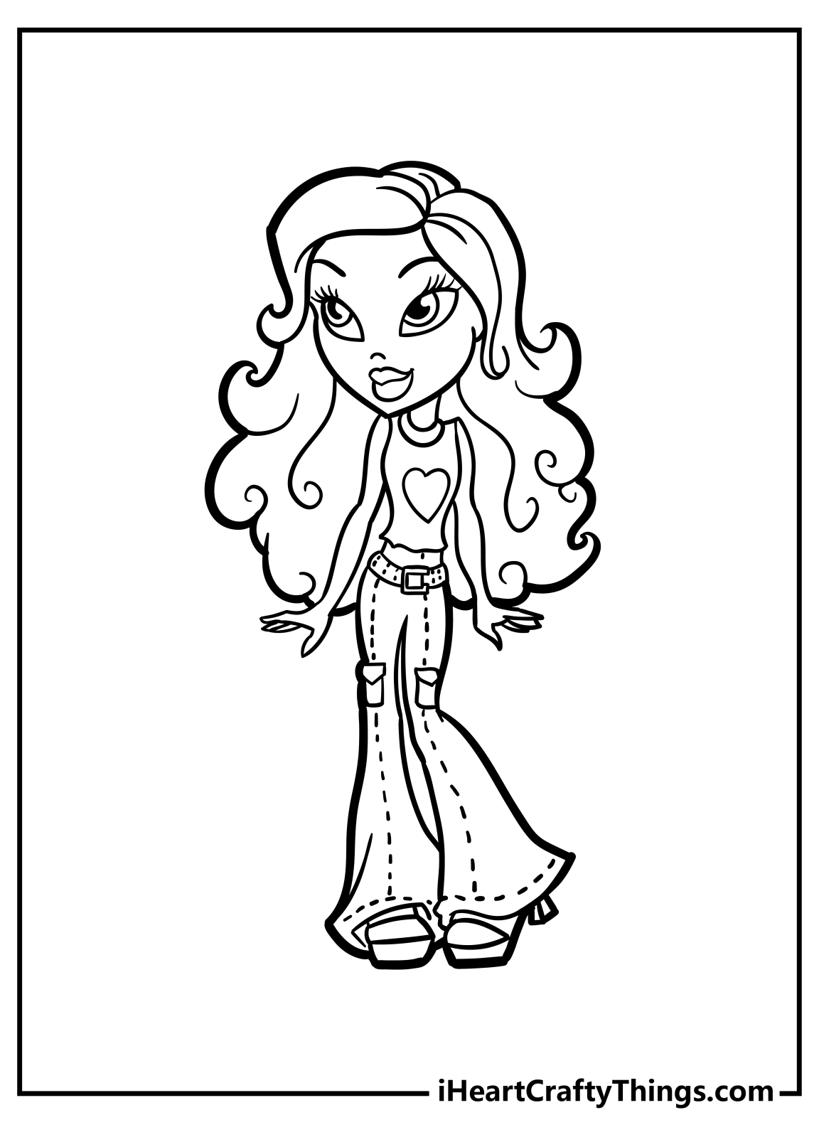 Free Bratz Doll Coloring Pages Fun Easy Free Bratz Doll Coloring Pages Fun Easy