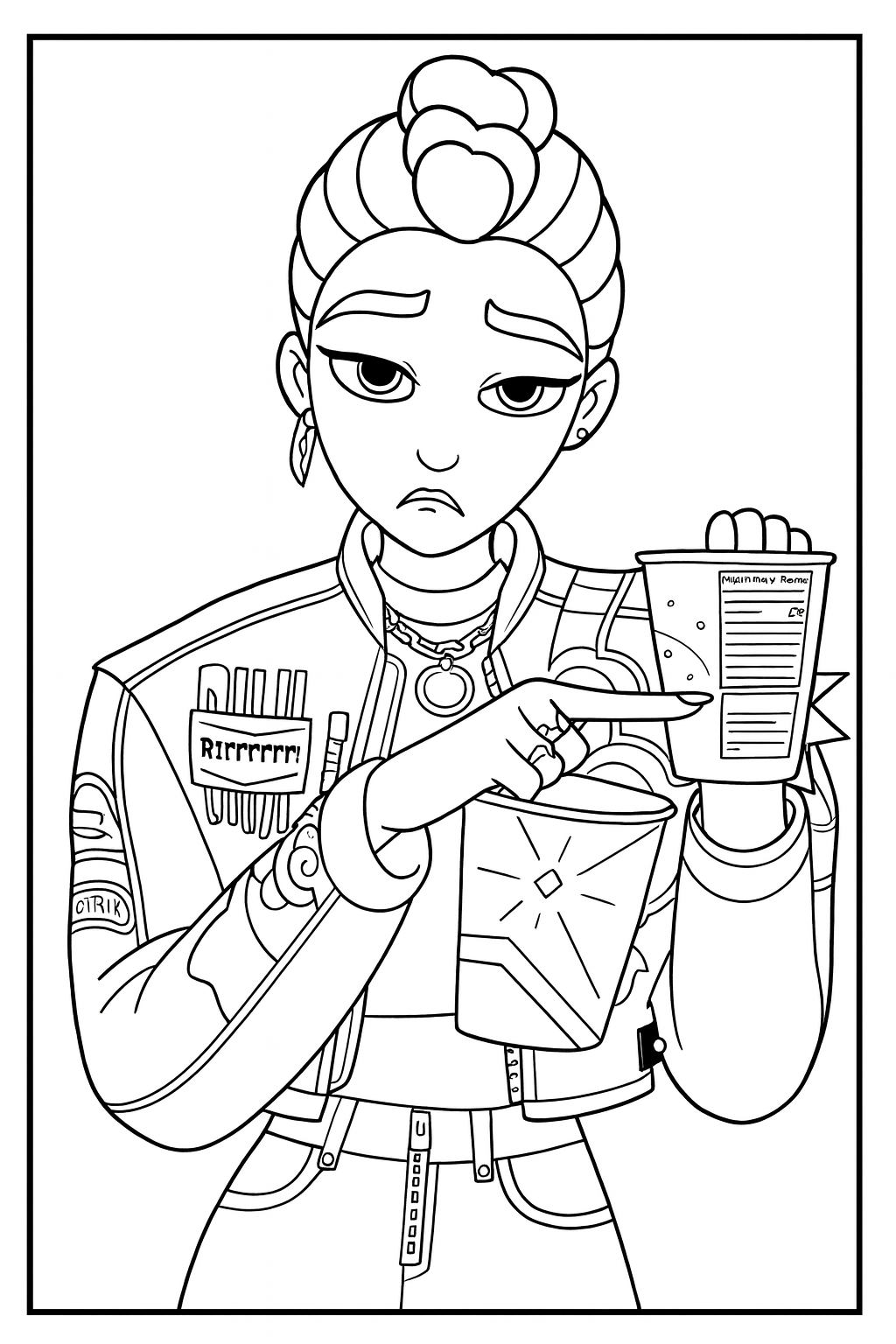 Free Browse Rumi Coloring Pages Coloring Pages KPop Demon Hunters 