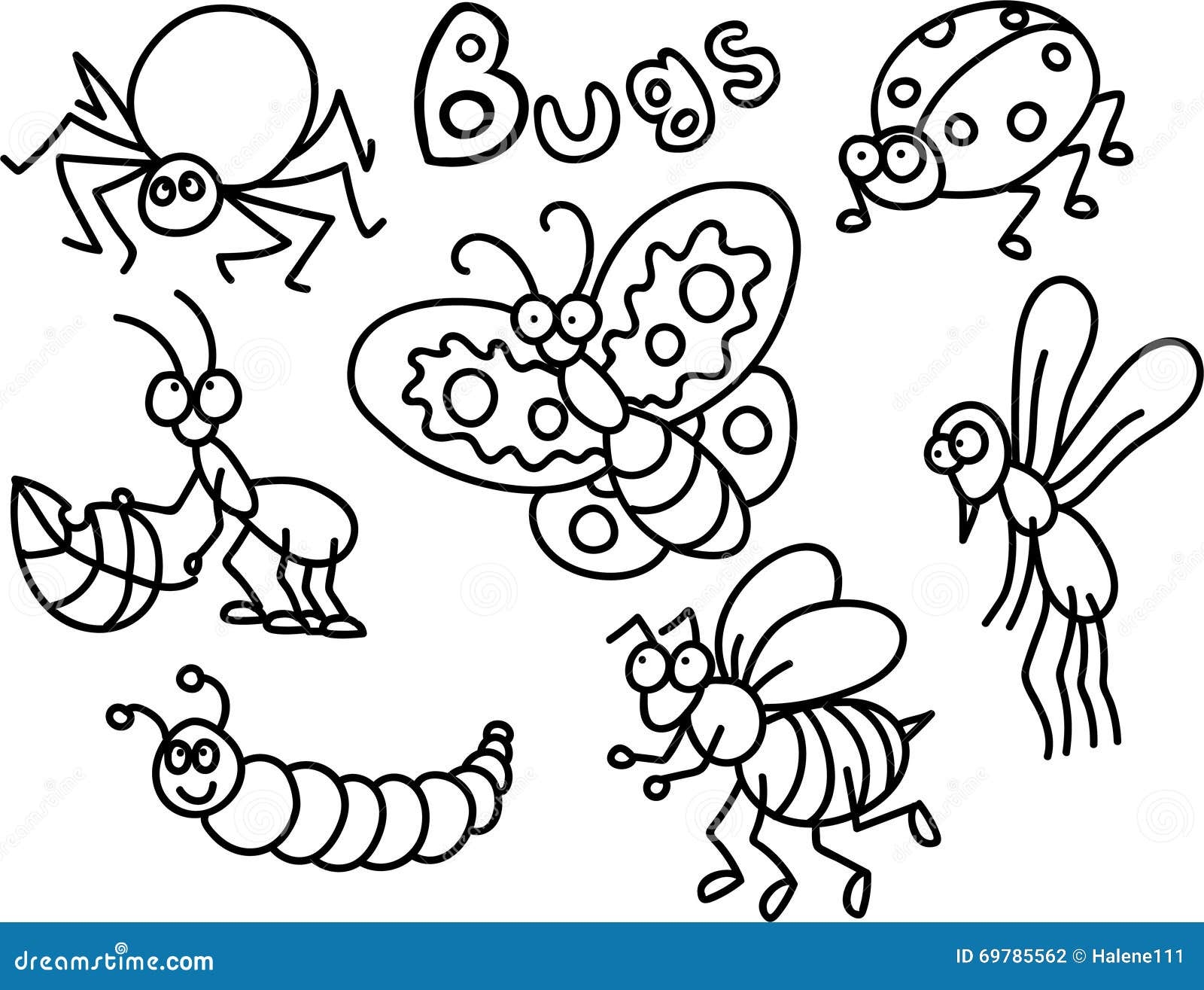 bug coloring page bug coloring page