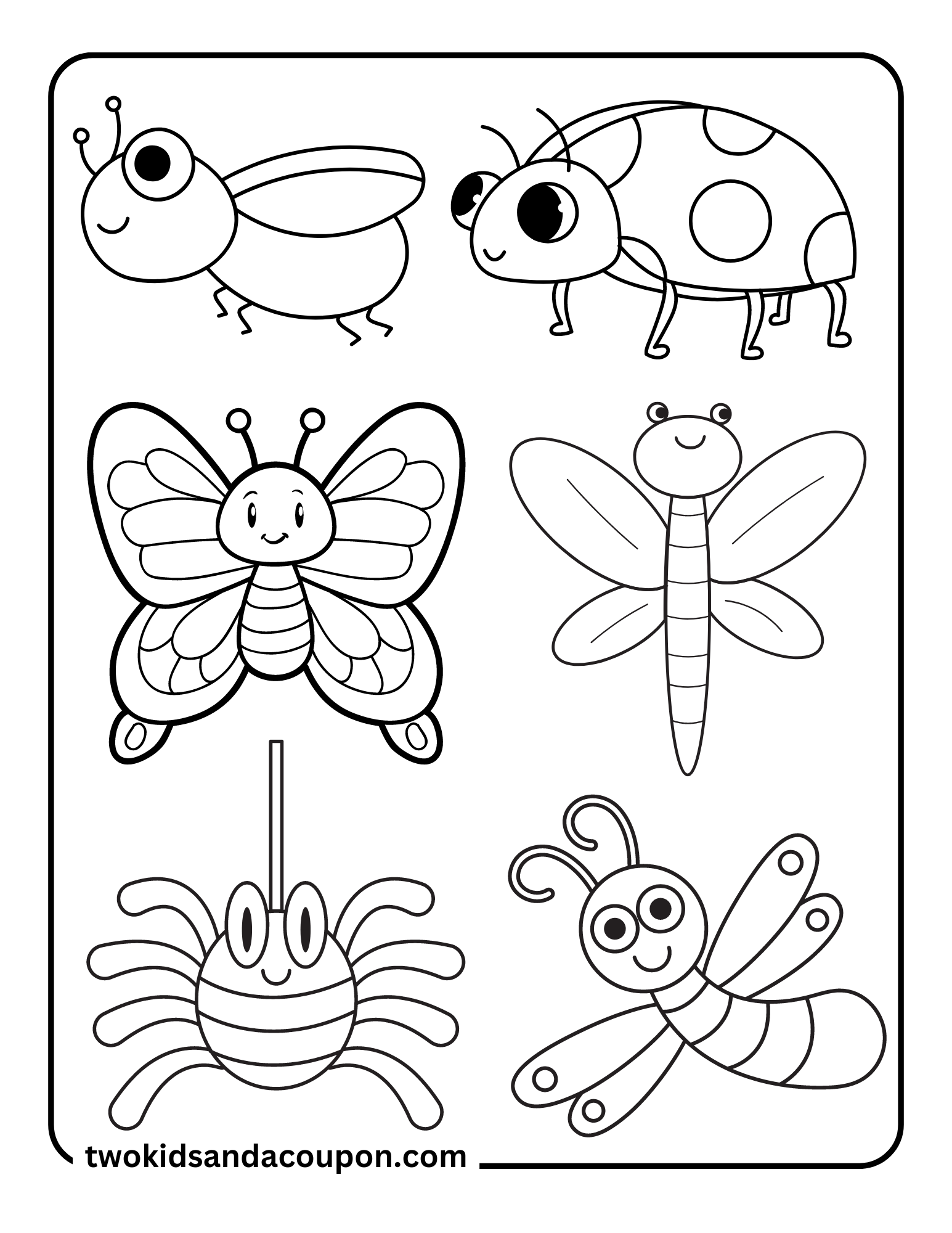 Free Bugs Coloring Pages Printable Fun Sheets Printables For Everyone Free Bugs Coloring Pages Printable Fun Sheets Printables For Everyone