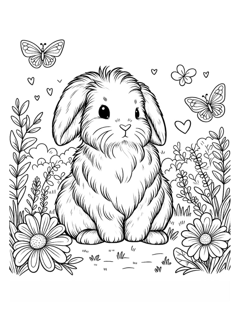 bunny coloring pages bunny coloring pages