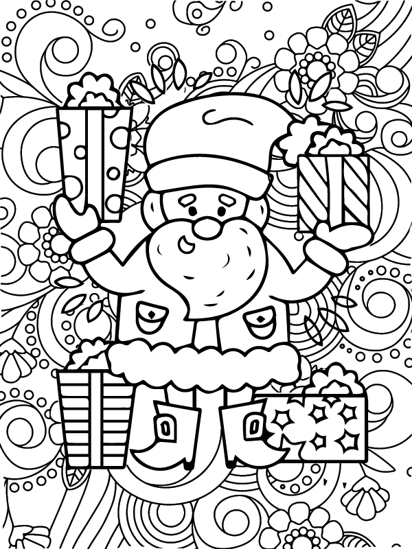 Free Christmas Coloring Pages For Adults Printable Fun Free Christmas Coloring Pages For Adults Printable Fun