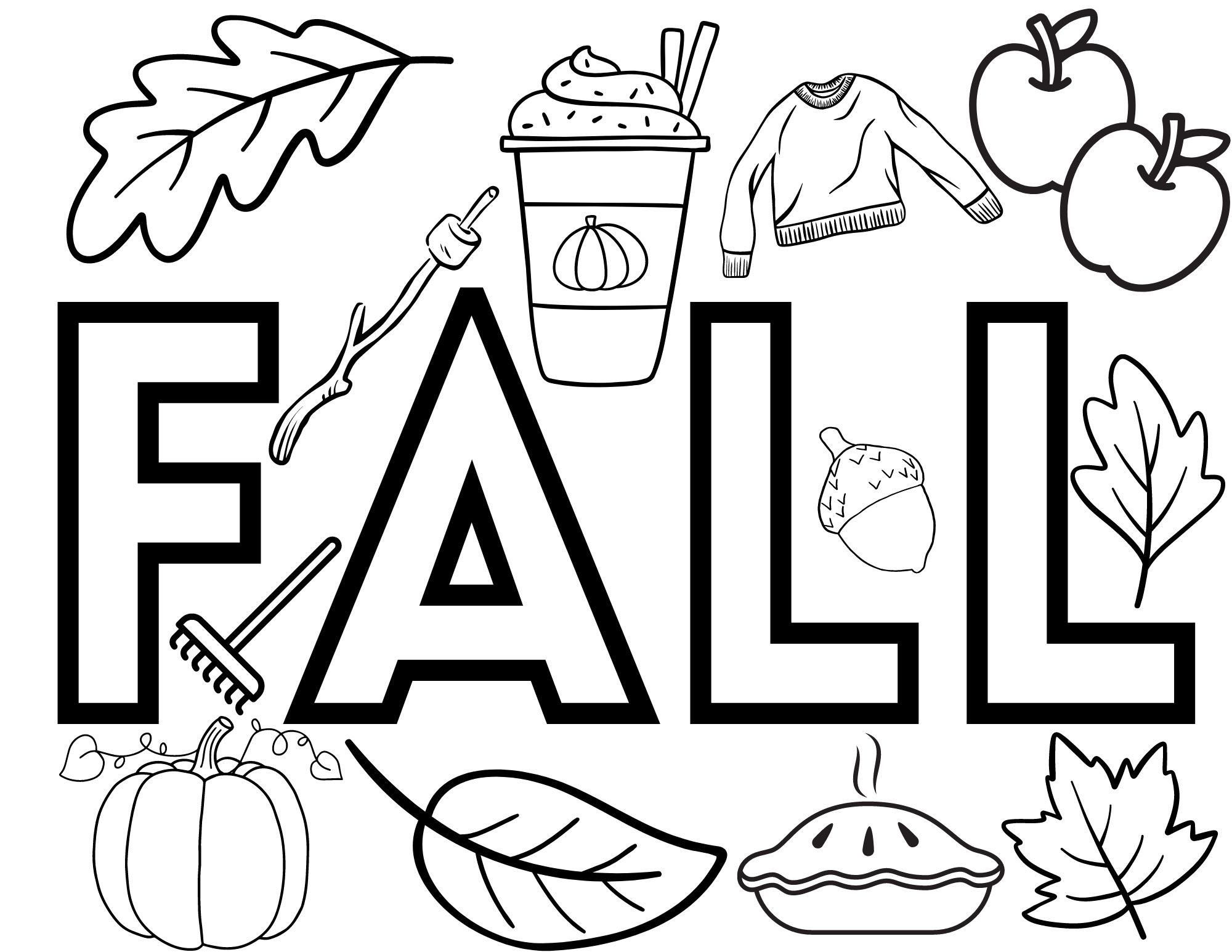Free Coloring Pages Fall Printable 2025 