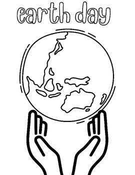 FREE Earth Day Color Page By Thelazyteacher TPT
