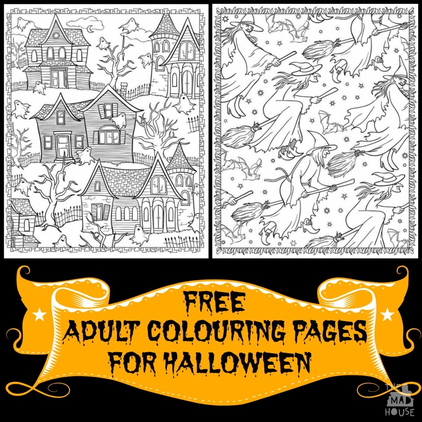 Free Halloween Coloring Pages For Adults Free Halloween Coloring Pages For Adults