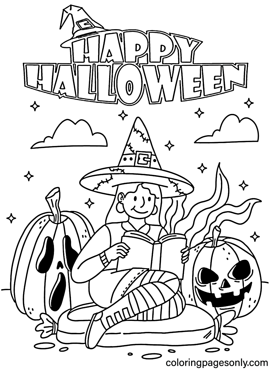 Free Happy Halloween Printable Coloring Pages Fun Designs Printables Free Happy Halloween Printable Coloring Pages Fun Designs Printables