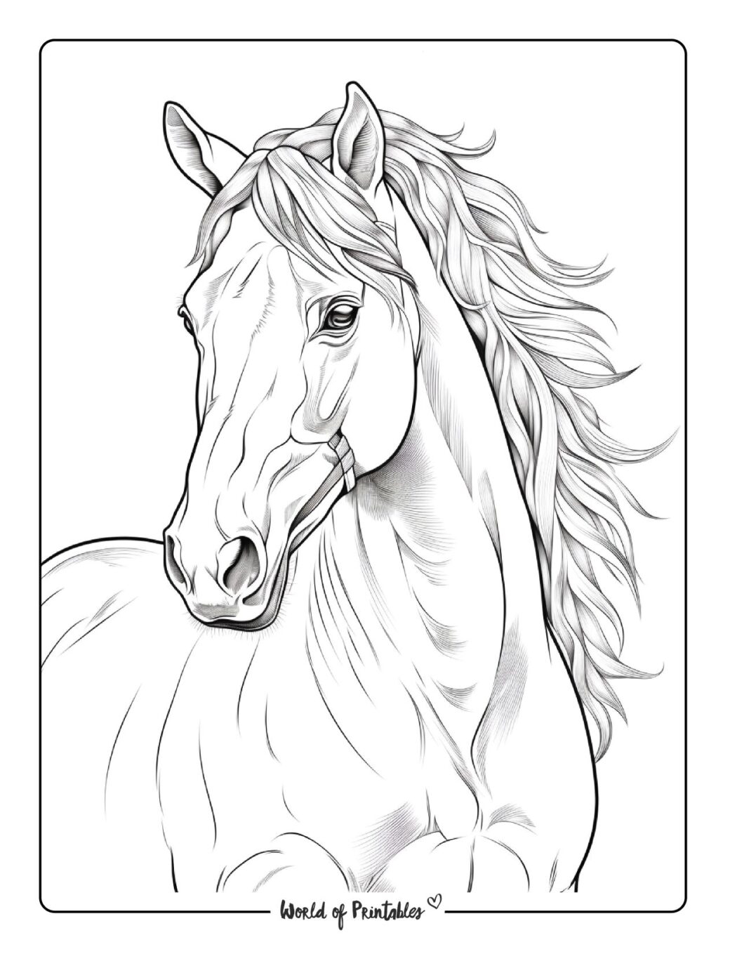 coloring pages of horses printable coloring pages of horses printable