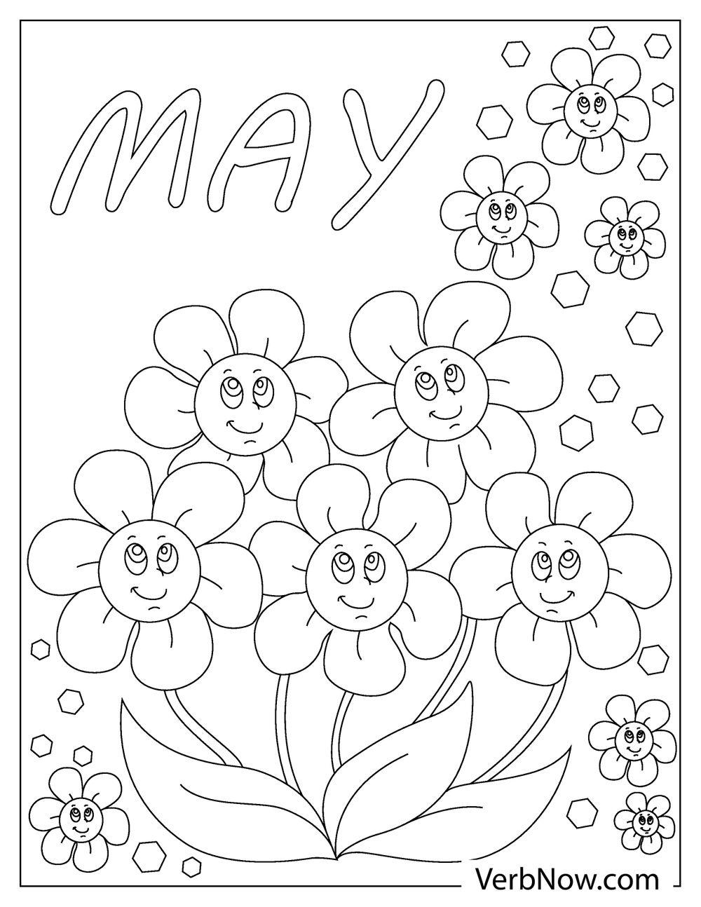 Free MAY Coloring Pages For Download Printable PDF Free MAY Coloring Pages For Download Printable PDF