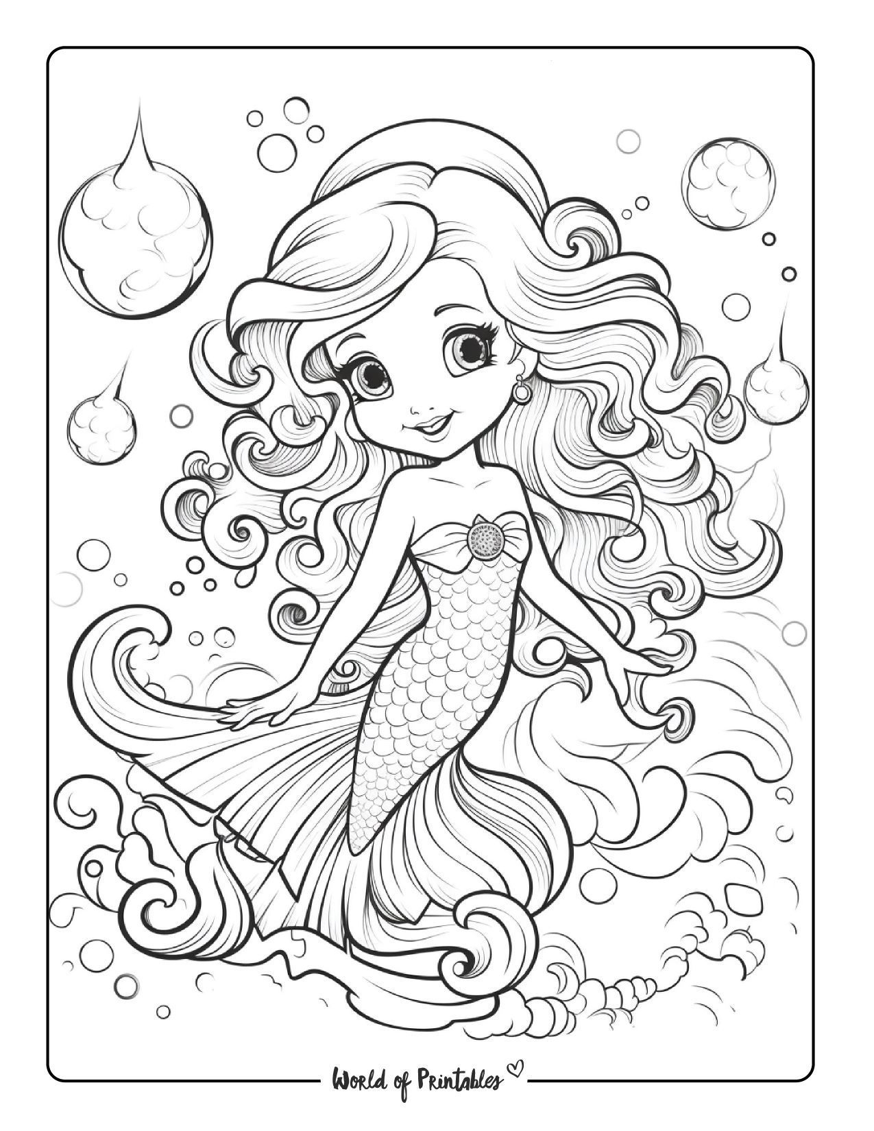 Free Mermaid Printable Coloring Pages Printable New Year Banners Free Mermaid Printable Coloring Pages Printable New Year Banners