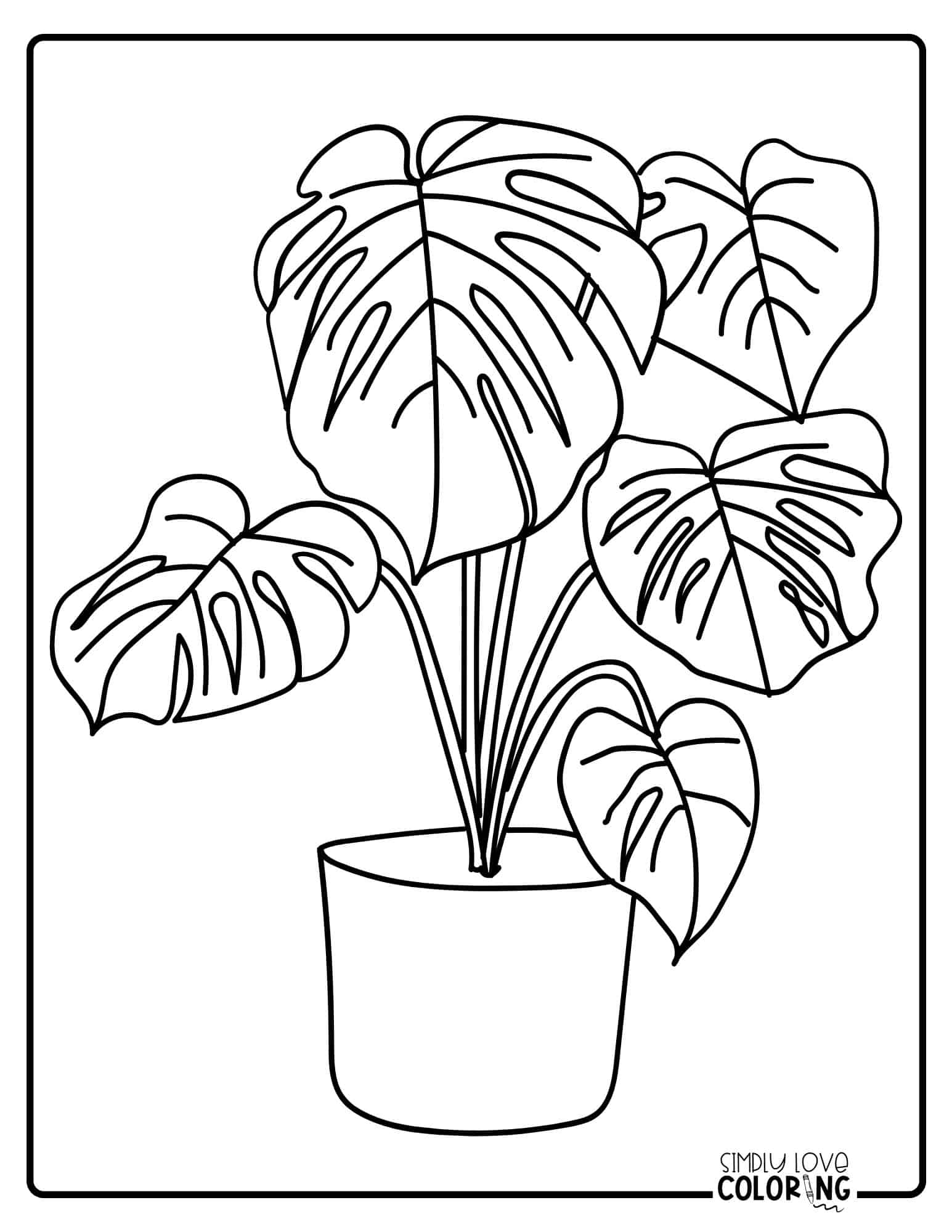 Free Other Plants Coloring Pages Free PDF Printables Simply Love