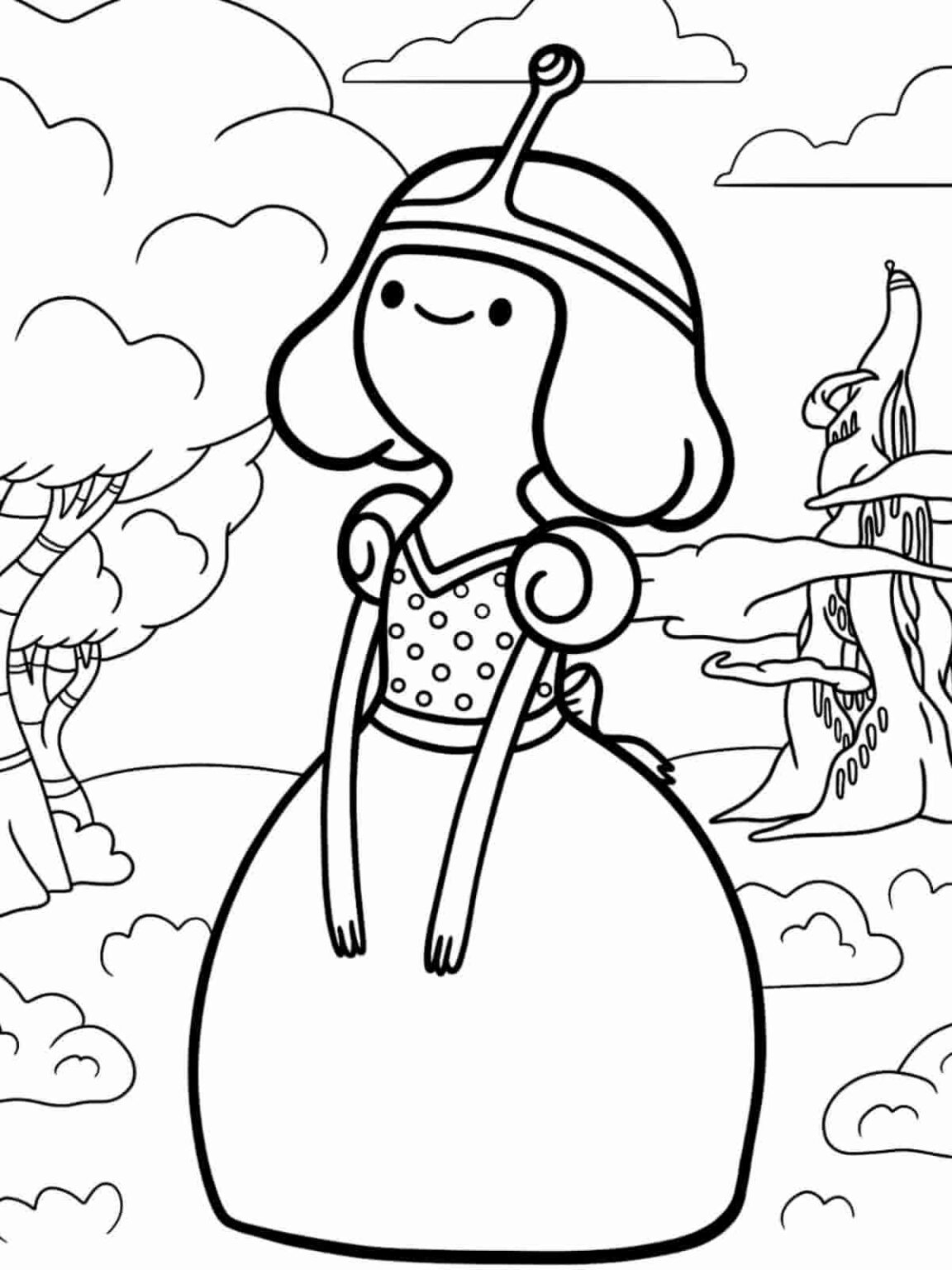 Free PDF Adventure Time Coloring Pages Coloringpagesforkids