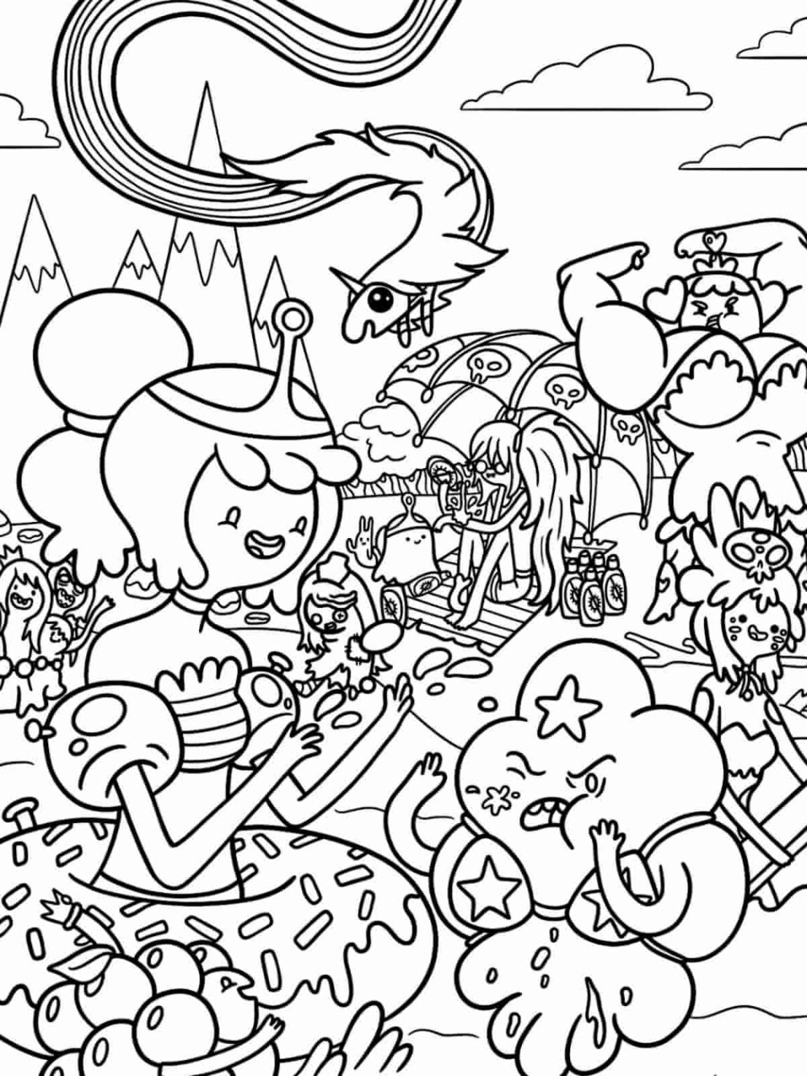 adventure time coloring pages