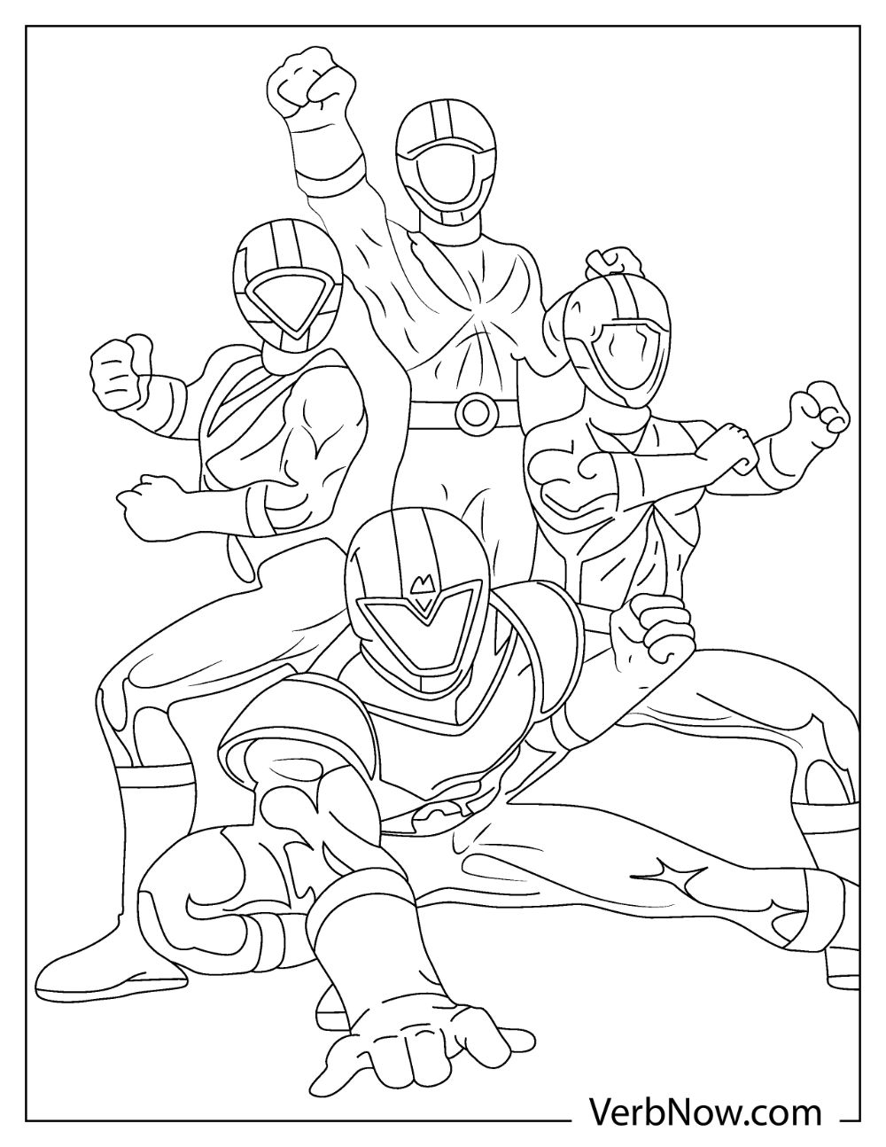 power ranger coloring pages