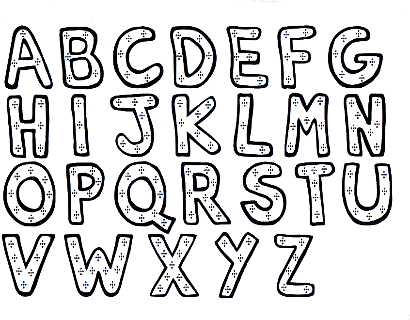 alphabet coloring pages alphabet coloring pages
