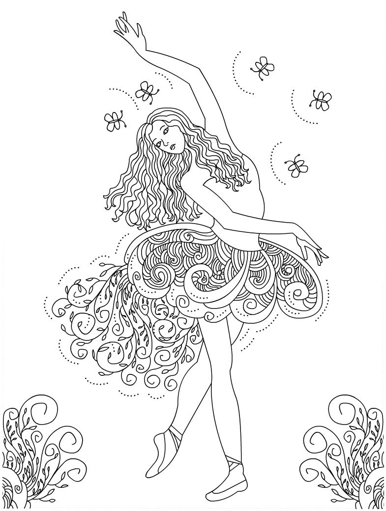 ballet coloring pages