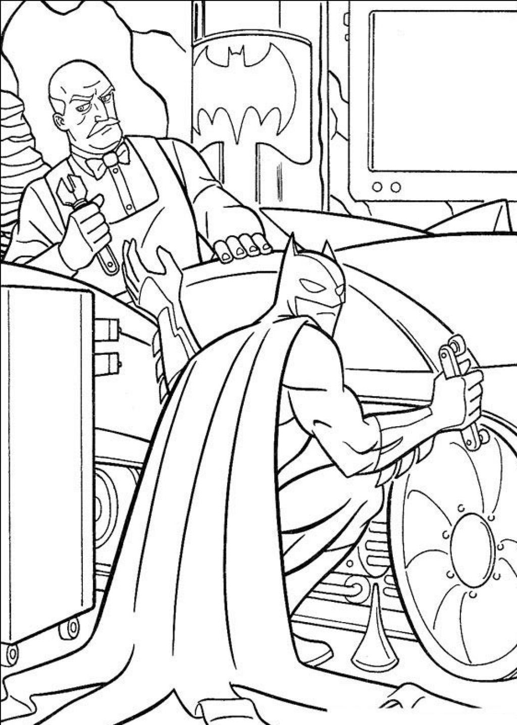 coloring pages for batman