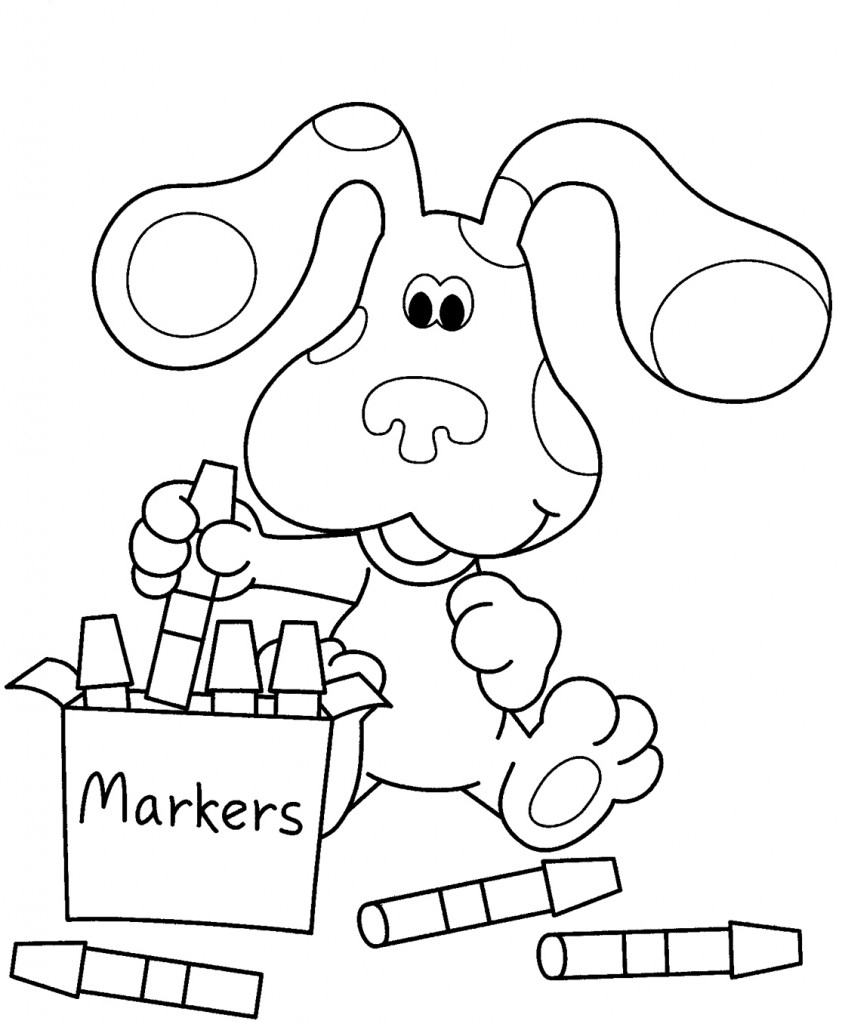 blues clues coloring pages blues clues coloring pages