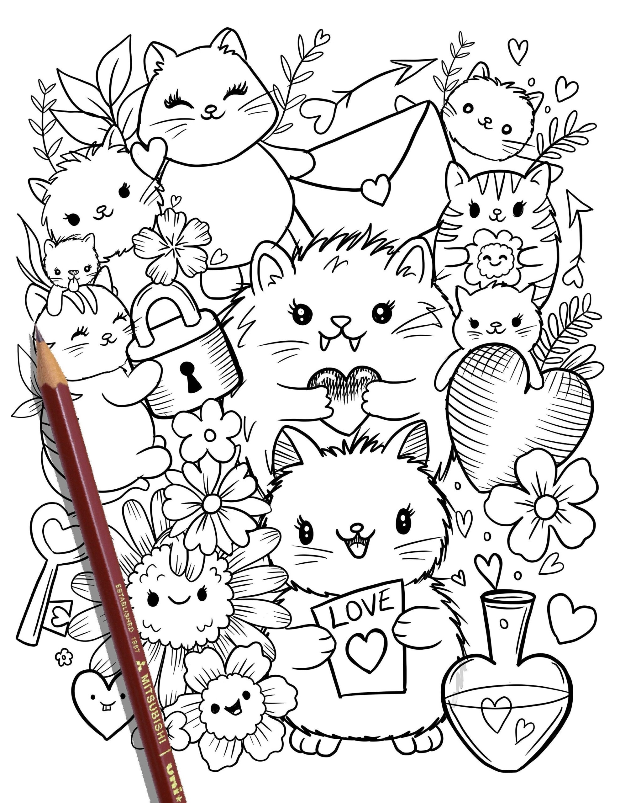 free cat coloring pages free cat coloring pages