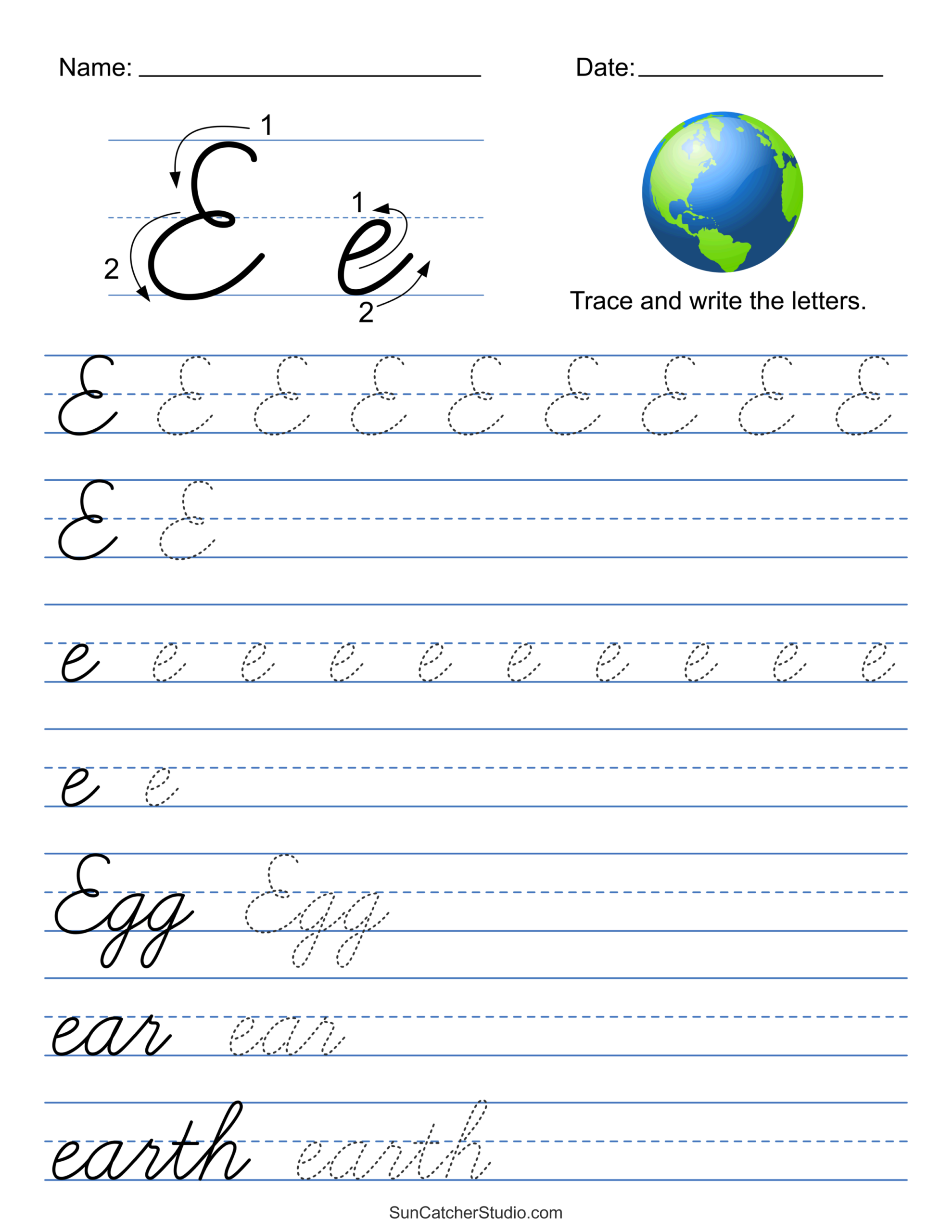 worksheet for and