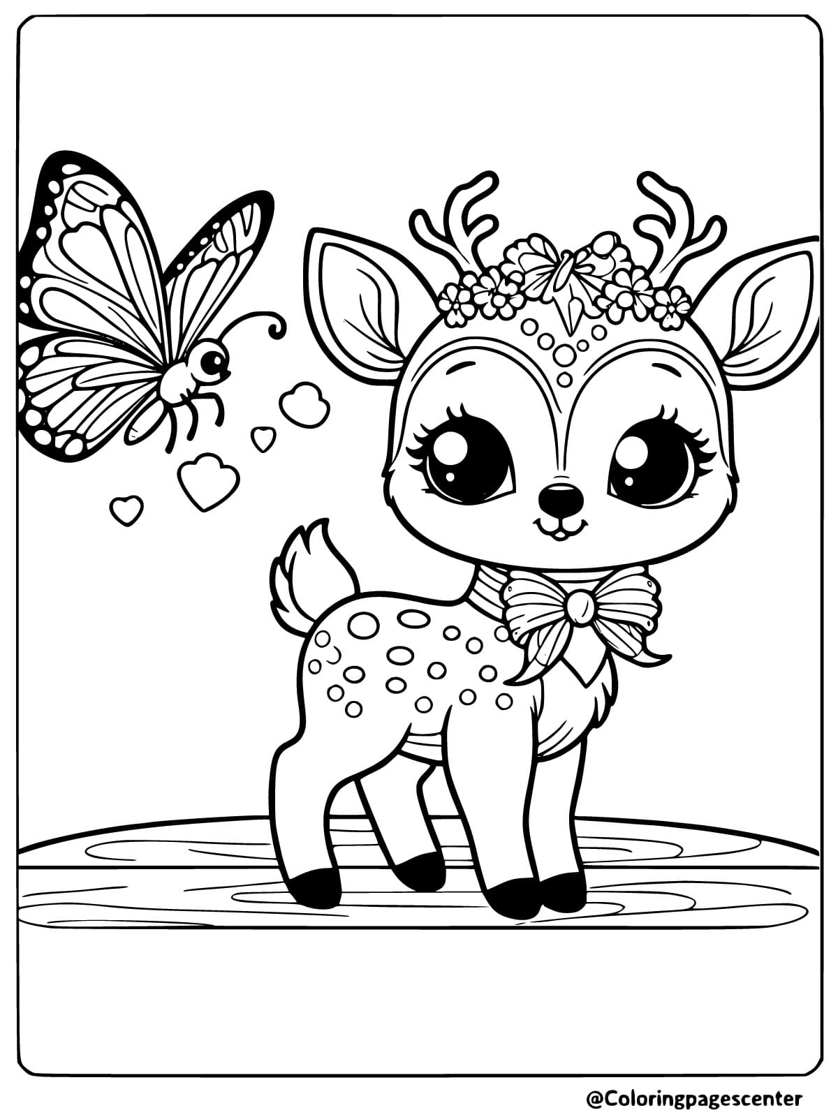 Free Printable Deer Coloring Pages