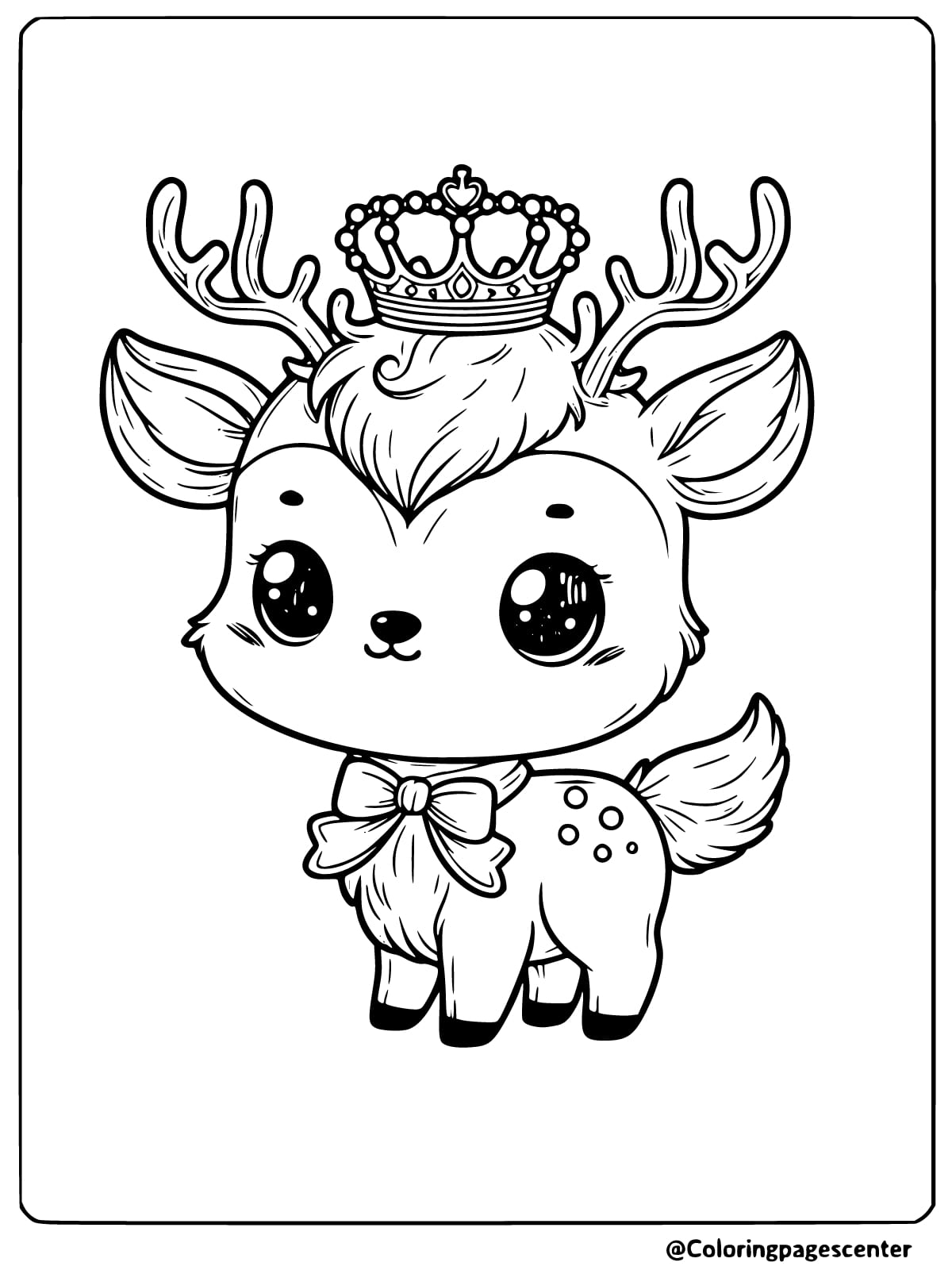 Free Printable Deer Coloring Pages