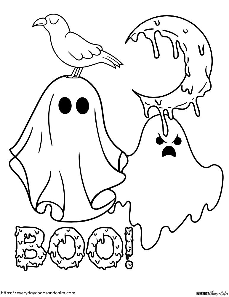 Free Printable Ghost Coloring Pages Free Printable Ghost Coloring Pages