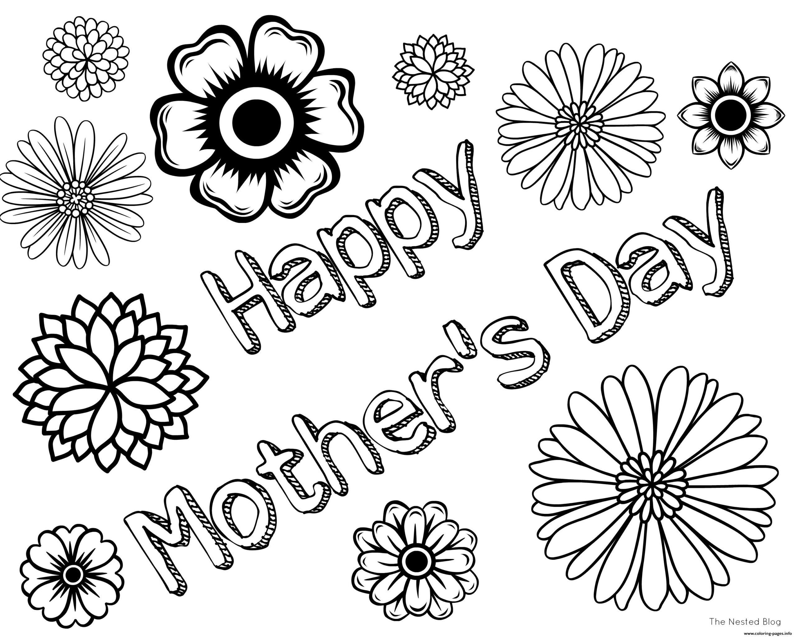 happy mothers day coloring pages happy mothers day coloring pages