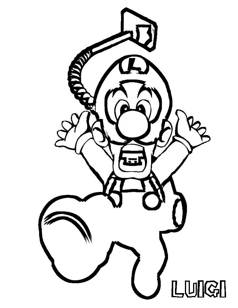 luigi coloring pages luigi coloring pages