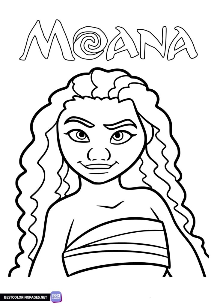 moana coloring pages
