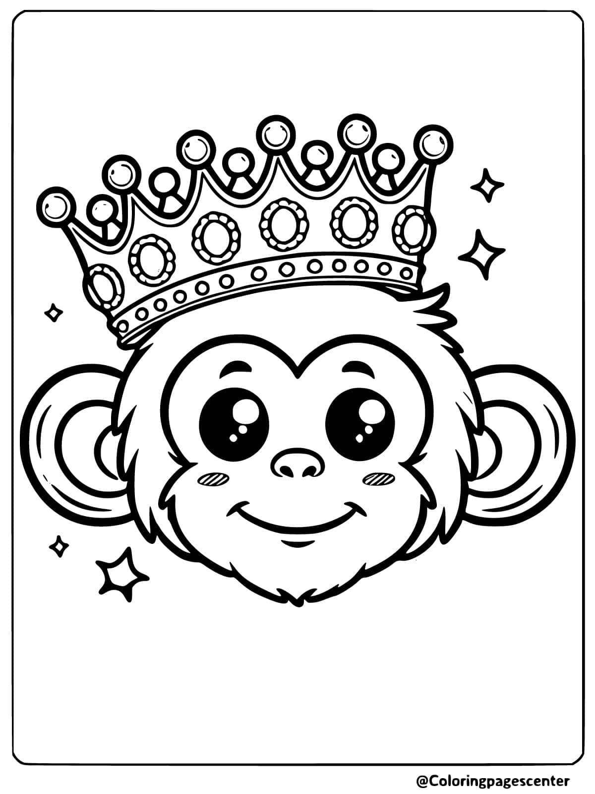 Free Printable Monkey Coloring Pages