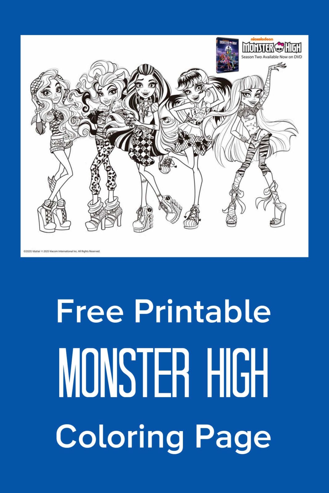 monster high coloring page monster high coloring page