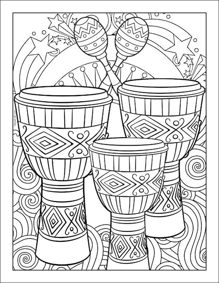 Free Printable Music Coloring Pages For All Ages
